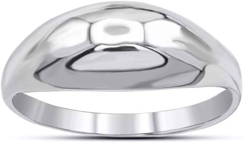 Modern Contemporary Ring .925 Sterling Silver Glamorous Domed Band Style Statement Ring in Saudi Arabia