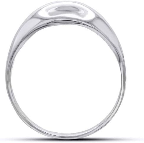Modern Contemporary Ring .925 Sterling Silver Glamorous Domed Band Style Statement Ring in Saudi Arabia