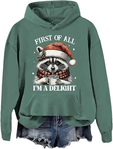 First Of All I'm A Delight Sweatshirt First Of All Im A Delight Hoodie Funny Possum Sweater in Saudi Arabia