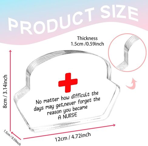 Nurse Gifts Appreciation Gifts Thank You Gifts for Men Women Nurse Medical Assistant RN Nurse Clear Acrylic Keepsake Office Table Decor Sign Idea Gift - Working the pole in Kuwait