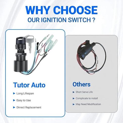 Boat Ignition Switch with Keys for Mercury Mariner Replace Mercury Ignition Switch 87-17009A2 87-17009A5 Control Box with 2 Keys 3 Position 6 Wire Connectors in Saudi Arabia