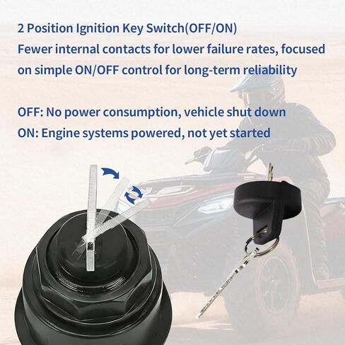 Ignition Key Switch for Arctic Cat ATV 250 2X4 2000-2005 300 2X4 2000-2003 400 2X4 4X4 2003-2007 250 4X4 2001-2005 500 4X4 FIS MRP TRV TBX LE 2000-2006 300 4X4 MRP 2000-2005 in Kuwait
