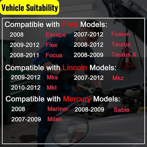 ‎911-281 صمام تطهير علبة بخار متوافق مع Ford Escape Flex Focus Fusion Taurus Taurus X Lincoln Mks Mkt Mkz Mercury Mariner Milan Sable 2007-2012 2.0L 2.3L 3.0L 3.5L L4 V6 7U5Z9C915D in Kuwait