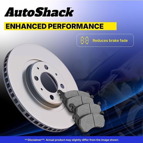 AutoShack 12.6" (320 mm) Front Vented Brake Rotors Coated + Ceramic Brake Pads Replacement for 2014-2015 Kia Sorento 2013-2016 Hyundai Santa Fe Sport 6-PC Brake Kit ArmorStop in Saudi Arabia