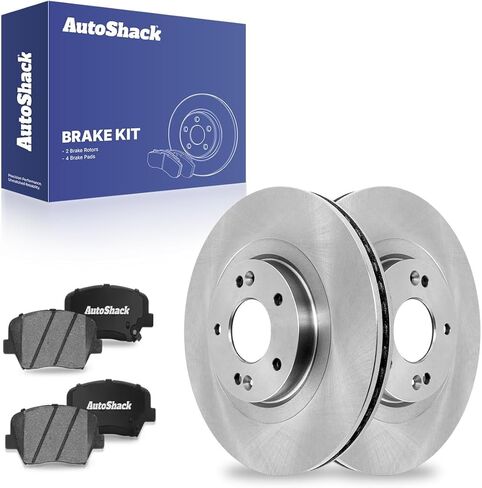 AutoShack 12.6" (320 mm) Front Vented Brake Rotors Coated + Ceramic Brake Pads Replacement for 2014-2015 Kia Sorento 2013-2016 Hyundai Santa Fe Sport 6-PC Brake Kit ArmorStop in Saudi Arabia