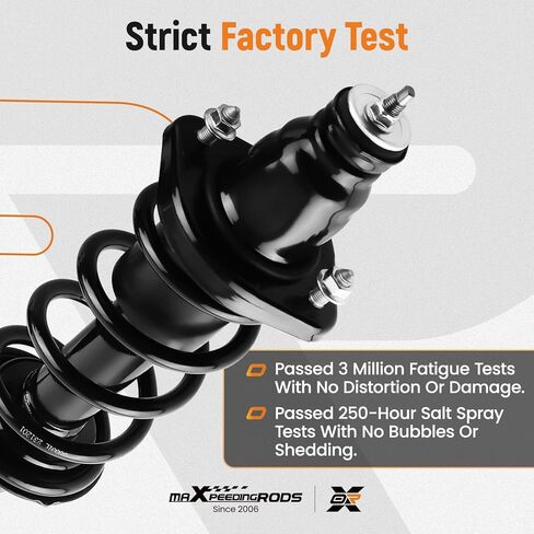 دعامات خلفية من maxpeedingrods ممتصة للصدمات لسيارة Honda Civic 2001-2005، 171340L 171340R دعامة كاملة مع مجموعة زنبركية ملفوفة، قطعتان in Saudi Arabia