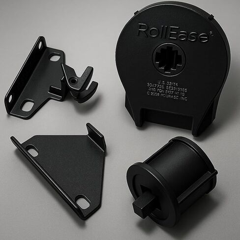 Rollease R16 Clutch Kit for 1.5" White, Includes Clutch + End Plug + Bracket Pair (R16C53W + REP53W + RB560W) (Black) in Kuwait