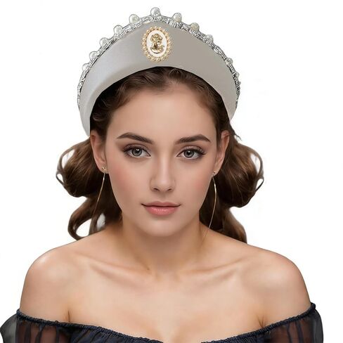 أغطية الرأس العتيقة آن، أغطية الرأس إليزابيث تيودور، إكسسوارات الشعر على شكل تاج الأميرة in Kuwait
