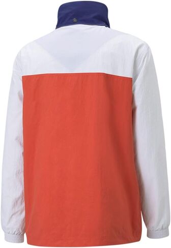 PUMA Mens Machts Mit Qualitat Stb Lightweight Pop Over Half Zip Jacket Athletic Outerwear Casual Comfort Technology - Orange in Saudi Arabia