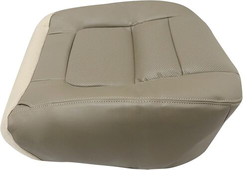 GXARTS Driver and Passenger Side Bottom Leather Seat Cover Parchment TAN Compatible with Ford F250 F350 Lariat 2001 in Saudi Arabia