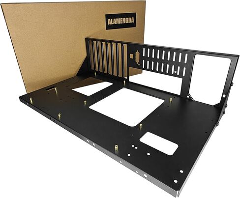 حقيبة كمبيوتر للألعاب DIY، حامل هيكل مفتوح ATX للوحات الأم ATX/M-ATX/ITX، تصميم واسع لتبديد حرارة الجسم، ملحقات اللوحات الأم SSD in Kuwait