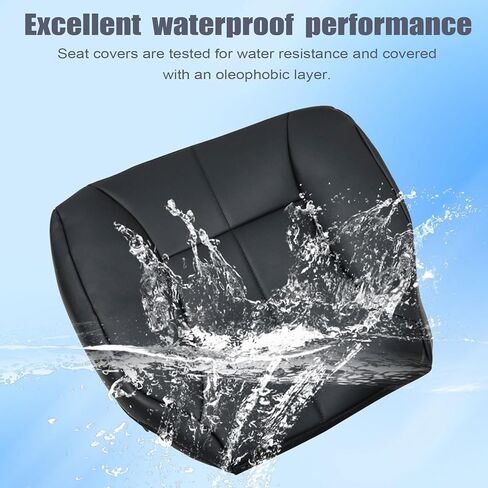 FZJDSD 5PCS Black Driver & Passenger Side Bottom & Top Replacement Microfiber Leather Seat Covers and Driver Seat Foam Cushion Compatible with Dodge Ram 1500 2500 3500 1998 1999 2000 2001 2002 in Saudi Arabia