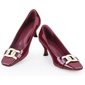 حذاء Zelaprox نسائي مغلق بمقدمة مربعة، حذاء بكعب منخفض للقطط، حذاء معدني أنيق سهل الارتداء وحفلات الزفاف، حذاء مريح بكعب عالي in Kuwait