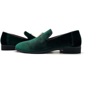 شبشب رجالي من MHB Penny سهل الارتداء مخملي من الجلد السويدي الفاخر، شبشب معدني للتدخين in Kuwait