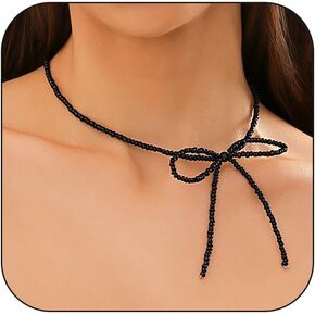 Y2k Star Choker Necklace for Women,Chunky Silver Star Layered Choker Long Chain Heart Pear Tassel Necklace Trendy Statement Necklace Jewelry in Kuwait