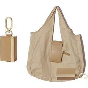 Foldable Tote Bag Keychain - Large Capacity Portable Shopping Bag Keyring - Reusable Groceries Bag for Daily Use in Saudi Arabia