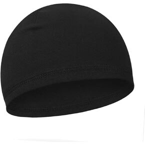 Skull Caps for Men Women, Lightweight and Heat-Trapping Beanie Sleep Hats Breathable Helmet Liner, Skull Hats Windproof Warm Autumn Winter Black in Kuwait