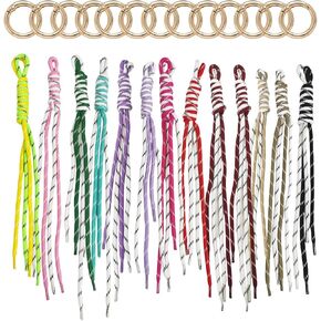 20/30 حزمة Paracord المفاتيح حبل حقيبة سحر الملونة مضفر سحر لمفتاح سلسلة محفظة حقيبة الظهر in Kuwait