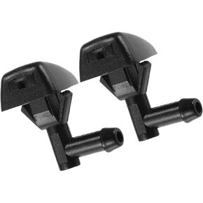 فوهة غسالة ممسحة الزجاج الأمامي الأمامية تناسب فولفو S60 لفولفو V70 - حزمة من 2 استبدال أسود in Kuwait