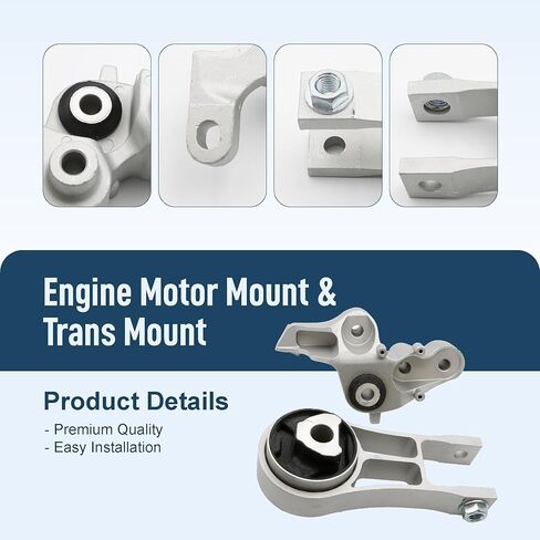 Rear Engine Motor Mount Torque Strut Mount Kit Fit For Chrysler Pacifica 3.6L 2017-2020 NO Hybrid Voyager 2020-2021, Rear Engine Motor Torque Strut Mount Replace 68224744AB 68485537AA 68224744AC, 2PCS in Saudi Arabia