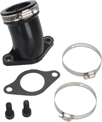 Carburetor Intake Manifold Boot For Polaris Hawkeye 300/Sportsman 300 ATVs – High-Quality Replacement Part 3089806 (Includes Gasket, Clamps & Bolts) in Saudi Arabia