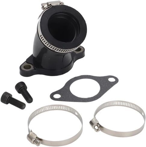 Carburetor Intake Manifold Boot For Polaris Hawkeye 300/Sportsman 300 ATVs – High-Quality Replacement Part 3089806 (Includes Gasket, Clamps & Bolts) in Saudi Arabia