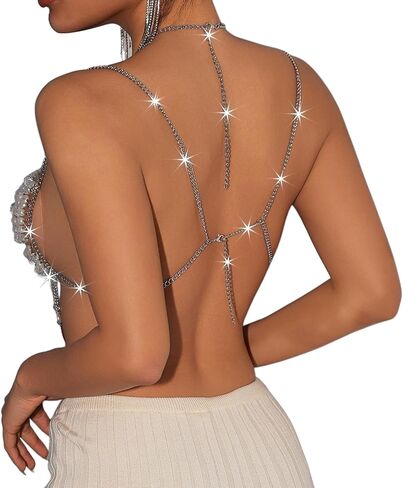 Summer Beach Pearl Beaded Bra Body Chain Jewelry Multilayered Beaded Harness Chest Bra Bikini Round Sequin Tassel Body Jewelry for Women in Saudi Arabia
