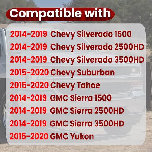 استبدال غطاء وحدة التحكم المركزية الأوسط متوافق مع شيفروليه تشيفي سيلفرادو سوبربان تاهو جي إم سي سييرا 1500 2500HD 3500HD يوكون XL كاديلاك إسكاليد 2014 2015 2016 2017 2018 2019 2020 22881398 in Kuwait