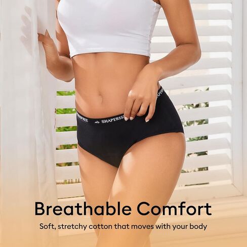 Incontinence Underwear for Women Leakproof 2.0 High Absorbency Period Panties Ladies Leakproof Menstrual Bladder Control Washable Cotton Briefs Multipack in Kuwait