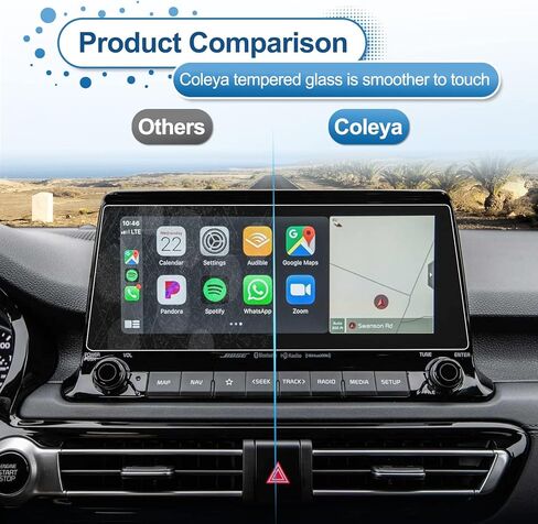 2021 2022 2023 Seltos Screen Protector for Kia Seltos (EX/SX/Nightfall Edition/S) 10.25-inch Touch Screen, 2023 2022 Seltos Tempered Glass 2023 Seltos Accessories HD Transparent 10.25Inch in Kuwait