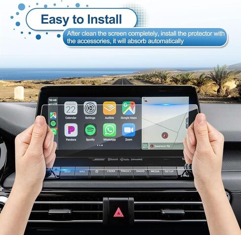 2021 2022 2023 Seltos Screen Protector for Kia Seltos (EX/SX/Nightfall Edition/S) 10.25-inch Touch Screen, 2023 2022 Seltos Tempered Glass 2023 Seltos Accessories HD Transparent 10.25Inch in Kuwait