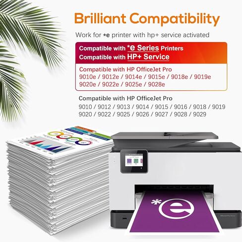 مجموعة خراطيش الحبر 962XL المُعاد تصنيعها للعمل بالحبر HP 962 مع طابعات السلسلة *e التي قامت بتنشيط خدمة hp+ لطابعات HP OfficeJet Pro 9015e 9018e 9010 9025 9020 المكتبية (4 عبوات) in Kuwait