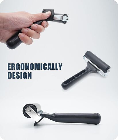 أسطوانة براير مطاطية لأدوات أرضيات القوارب - أسطوانة شريطية لتركيب التزيين، سقف RV، ورق جدران، تنعيم واسع النطاق (4 بوصات، قطعة واحدة) in Kuwait