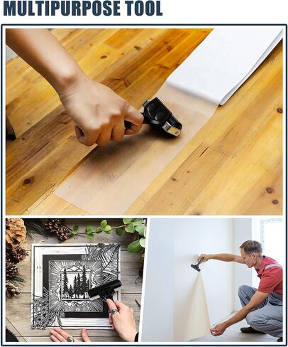 أسطوانة براير مطاطية لأدوات أرضيات القوارب - أسطوانة شريطية لتركيب التزيين، سقف RV، ورق جدران، تنعيم واسع النطاق (4 بوصات، قطعة واحدة) in Kuwait