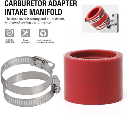 Three T 35 mm Carburetor Rubber Adapter Intake Manifold, Pipe Adapter Boot Joint Interfacer,For Mikuni For Keihin for OKO for KOSO PWK for ZSDTRP 21mm 24mm 26mm 28mm 30mm, PE 28mm 30mm Carburetor in Saudi Arabia