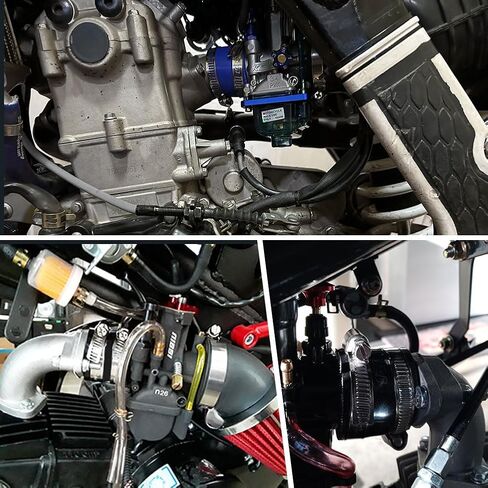 Three T 35 mm Carburetor Rubber Adapter Intake Manifold, Pipe Adapter Boot Joint Interfacer,For Mikuni For Keihin for OKO for KOSO PWK for ZSDTRP 21mm 24mm 26mm 28mm 30mm, PE 28mm 30mm Carburetor in Saudi Arabia