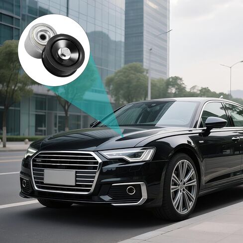‎39332 مجموعة شداد الحزام مع بكرة (3.0L V6) لـ A6 Quattro 2009-2018، A7 Quattro 2012-2018، A8 Quattro 2013-2017، S4 S5 Q5 SQ5 Q7، لبورش كايين باناميرا، لفولكس واجن طوارق in Saudi Arabia