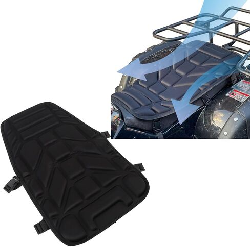 غطاء مقعد Acouto ATV مبطن وممتص للصدمات ومضاد للانزلاق لمقعد الدراجة النارية لمعظم عربات الثلوج باللون الأسود in Kuwait