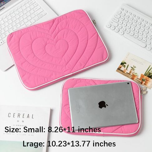 Laptop 11/13 inch Computer Bag Stocking Stuffers Candy Color Heart Shape Liner Laptop Sleeve Tablet Bag Zipper Nice Gift (11 inch,Blue) in Saudi Arabia