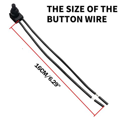Push Button Switch ZING Ear ZE -107S ON Off Waterproof SPST Switch for Lamps Light Fixtures Appliances Automotive and Fans Replacement Part with 6" Lines in Saudi Arabia
