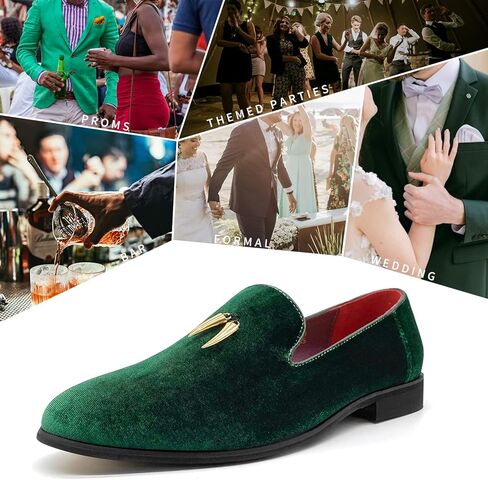 شبشب رجالي من MHB Penny سهل الارتداء مخملي من الجلد السويدي الفاخر، شبشب معدني للتدخين in Kuwait