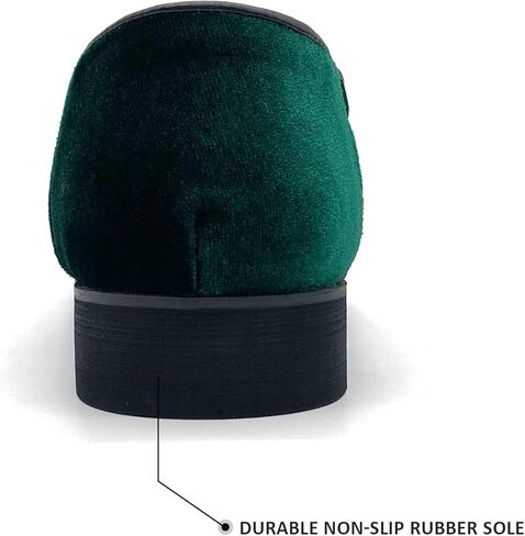 شبشب رجالي من MHB Penny سهل الارتداء مخملي من الجلد السويدي الفاخر، شبشب معدني للتدخين in Kuwait