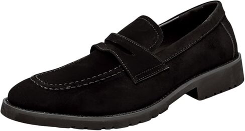 Santimon Men's Suede Penny Loafers Casual Formal Dress Shoes for Men Tuxedo Suit Shoes in Saudi Arabia
