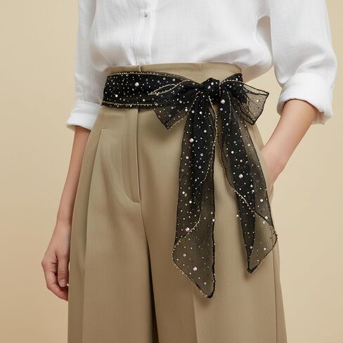 وشاح لامع، 31.5 بوصة مربعة لامعة وشاح الرأس الترتر وشاح الرأس للنساء باندانا وشال متعدد الاستخدامات in Kuwait