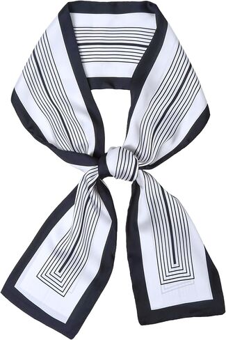Head Scarf for Women - Hair Scarf Purse Fashion Satin Silky Feeling Long Neck Scarves for Handbags in Saudi Arabia