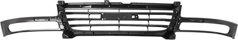 Grill Compatible with 2003-2006 GMC Sierra 1500|2007 GMC Sierra 1500 Classic|2003-2004 GMC Sierra 2500 Replacement for 19130790 GM1200476 Front Bumper Textured Grille Gray+Black Plastic(ABS) in Saudi Arabia