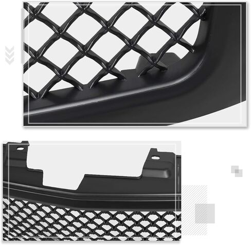 Diamond Mesh Front Bumper Grille Grill Compatible with 07-13 Chevy Silverado 1500,Matte Black in Saudi Arabia