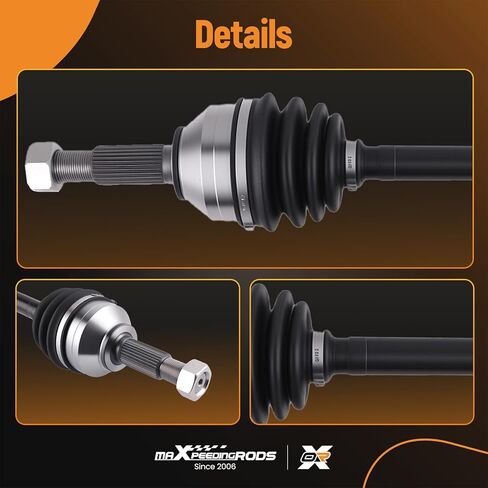 maXpeedingrods Pair (2) Front CV Axle Shaft Assembly for Nissan Rogue 2008-2013, Rogue Select 2014-2015, L4 2.5L AWD, Left and Right, Replace# 39101JG04C 39100JM10A in Saudi Arabia