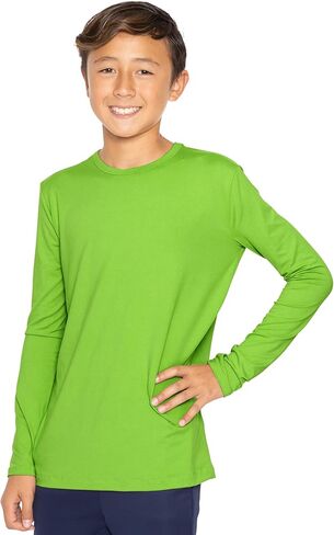 STRETCH IS COMFORT Boy's Oh So Soft Long Sleeve Top Crew Neck | 4-16 in Saudi Arabia