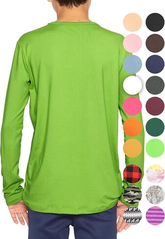 STRETCH IS COMFORT Boy's Oh So Soft Long Sleeve Top Crew Neck | 4-16 in Saudi Arabia